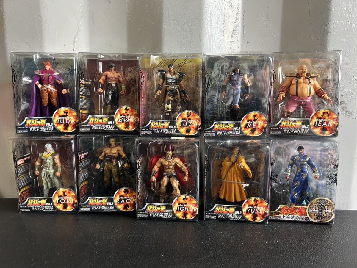 まとめ売り☆北斗の拳 世紀末激闘録フィギュアコレクション ケンシロウ 海洋堂 フィギュア ユダ ジュウザ ハート レイ ウイグル リュウケン拍卖
