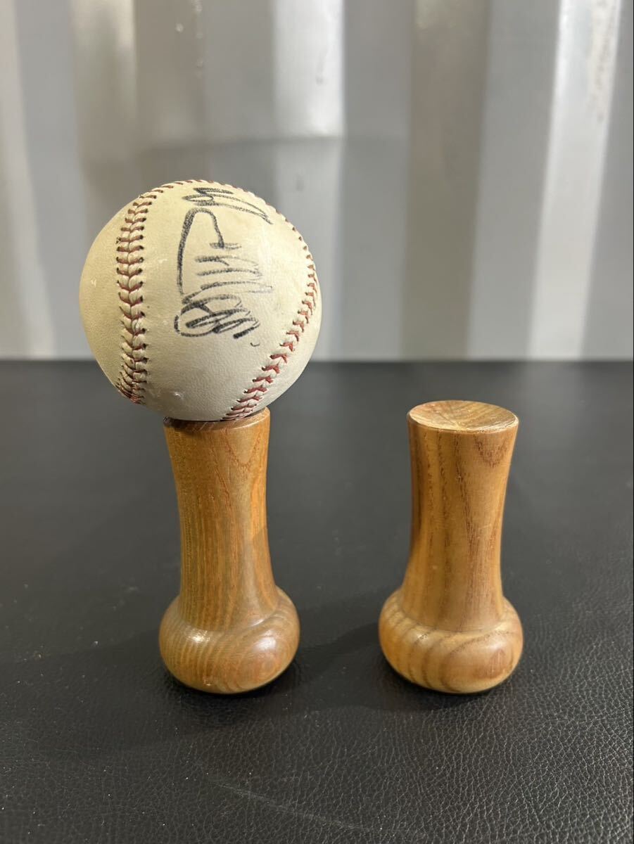 レトロ☆ 王貞治 サインボール 読売ジャイアンツ 野球 ボール プロ野球 当時物 巨人軍 ボール立て付拍卖