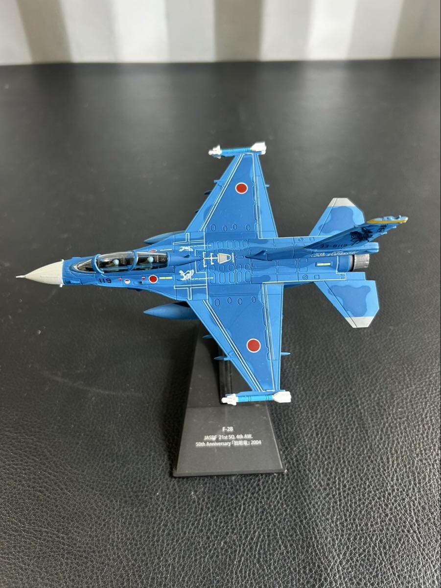 中古品☆航空自衛隊 F-2B戦闘機 模型 台座 JASDF 21st SQ. 4th AW. 50th Anniversary『独眼竜』2004 フィギュア拍卖