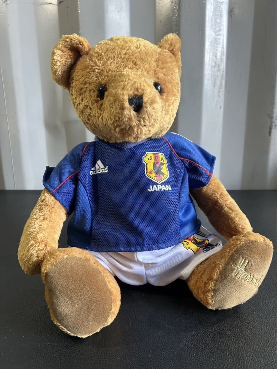 中古品☆ハロッズ サッカー日本代表ユニフォーム テディベア ぬいぐるみ JFA(日本サッカー協会)公式モデル拍卖