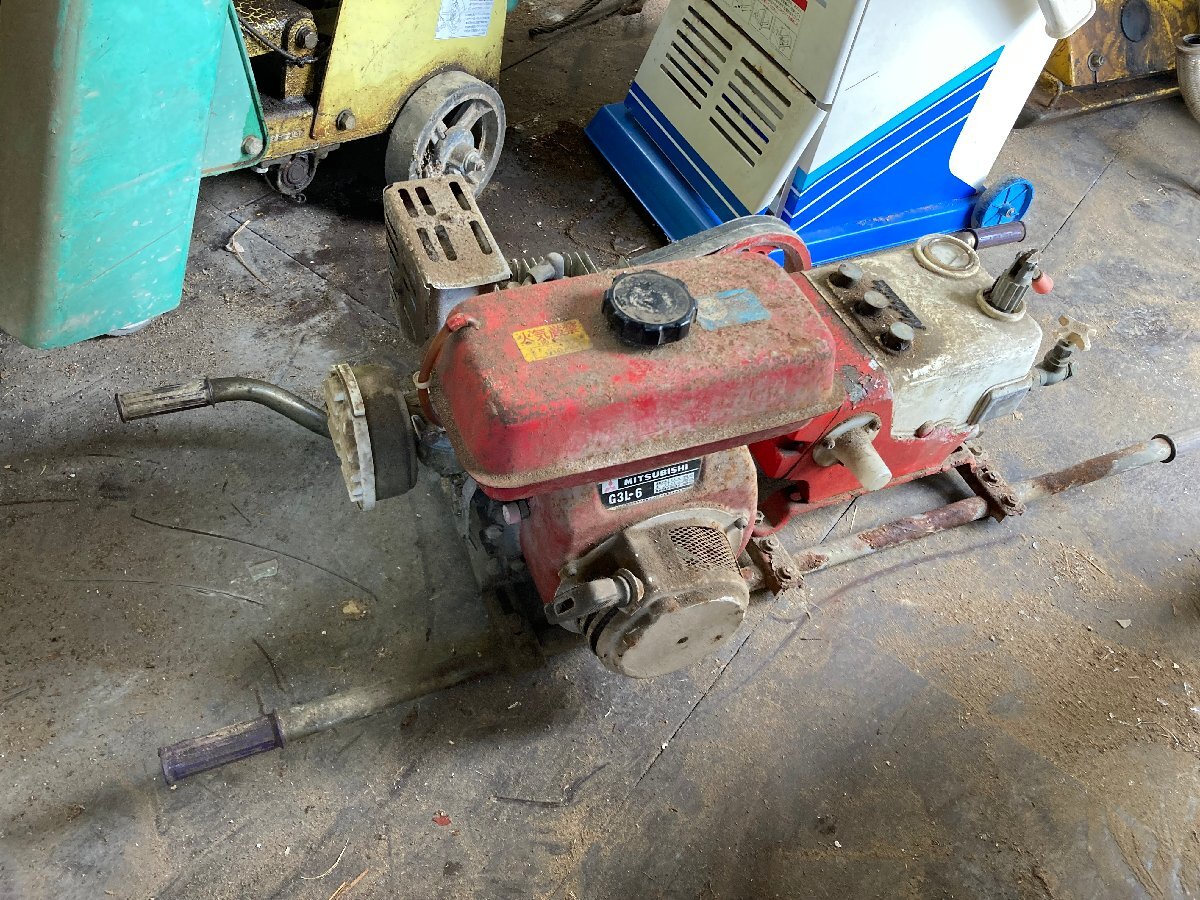 HATSUTA ハツタ 動力噴霧器 動噴機 ガソリンエンジン三菱MITSUBISHI G3L-6 NS-333 ニューダイナム 農機具 直接拍卖