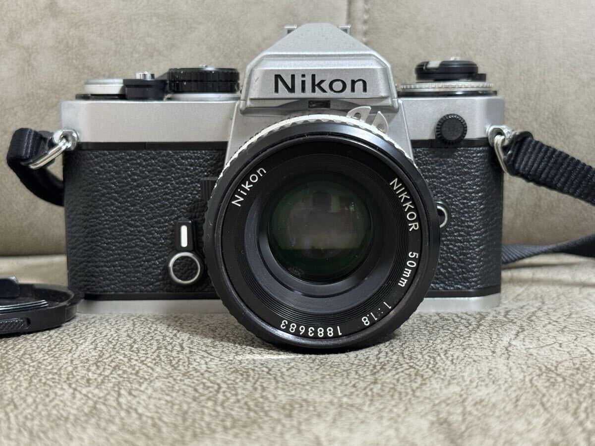 1円〜 Nikon ニコン FE + Ai-S 50mm f/1.8 フィルムカメラ マニュアルフォーカス 一眼レフ拍卖