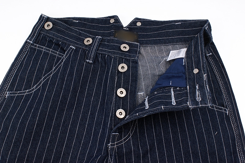 パンツ 13.5oz ストライプ カジュアルパンツ カーゴパンツ ストレートパンツ メンズ ジーンズ デニム M拍卖