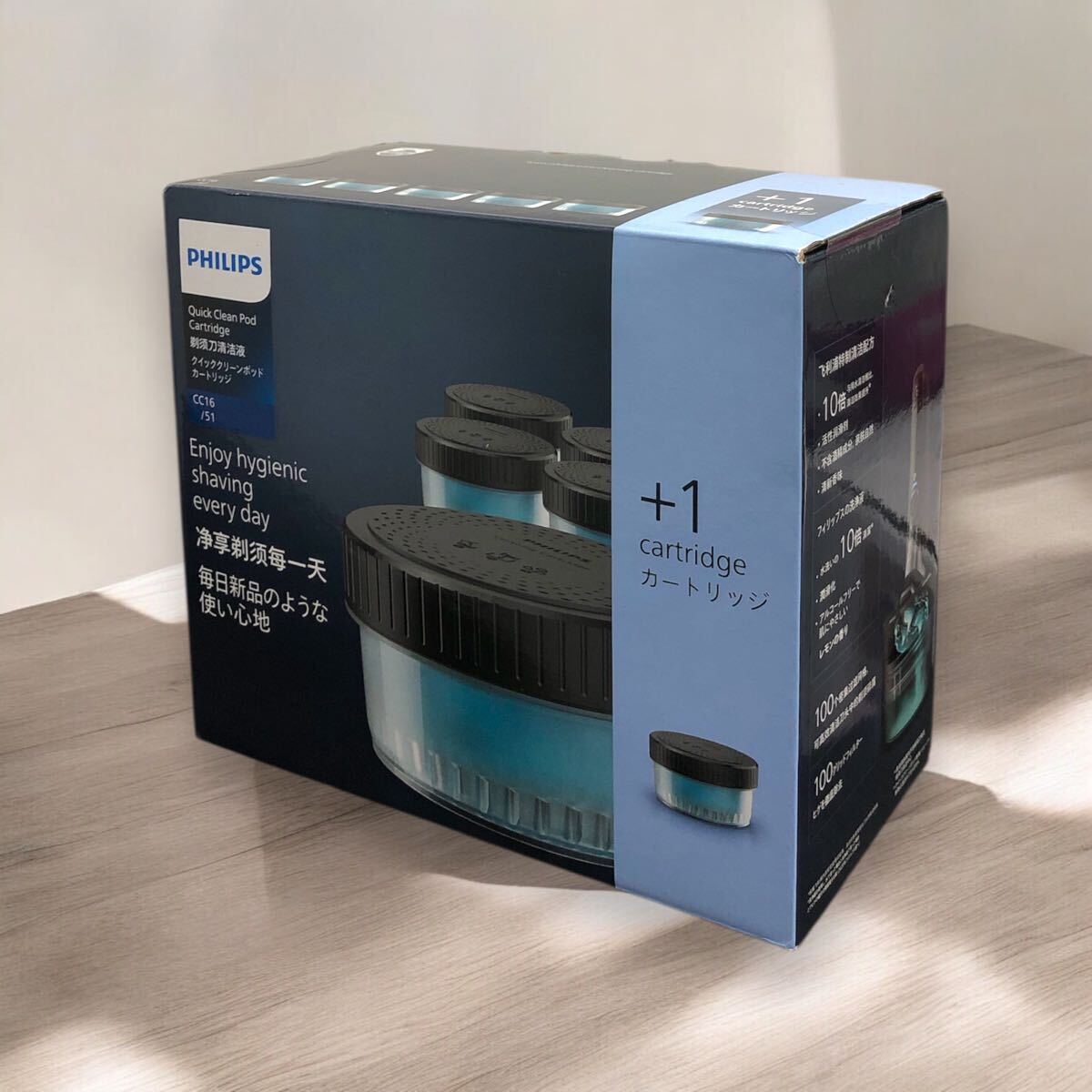 ☆J1013C 新品 未開封 PHILIPS フィリップス クイッククリーンポッド カートリッジ 洗浄液 CC16 /51 電気シェーバー 自宅保管品拍卖