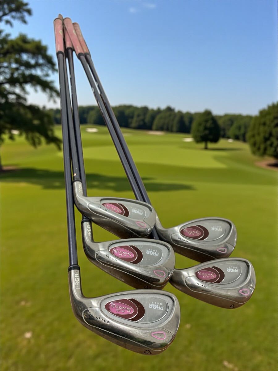 ●I1025C SWEEP スイープ アイアン 5本セット HKP-30 CT-10 M-30 グリップ部分劣化有り HIGH KICK POINT SHAFT 現状品拍卖