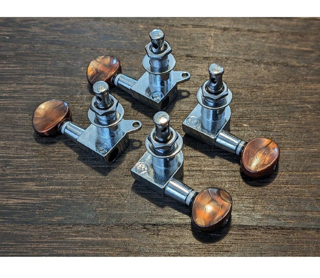 【格安!】ウクレレ ペグ ブラウンパーロイドボタン拍卖