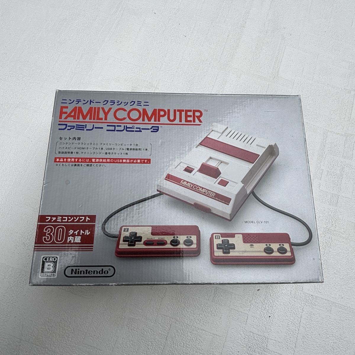 美品 ニンテンドー クラシックミニ ファミリーコンピュータ(CLV-101) USB HDMI 接続 動作確認済 AY1025-27拍卖