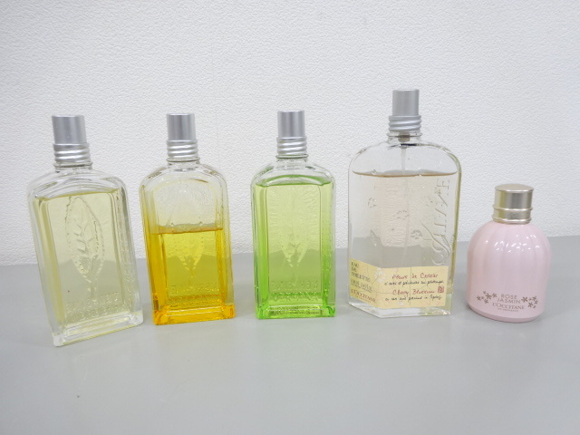 国内正規 5点セット まとめて L'OCCITANE ロクシタン アクア カクタス シトラス ヴァーベナ チェリーブロッサム ジャスミンローズ 香水拍卖