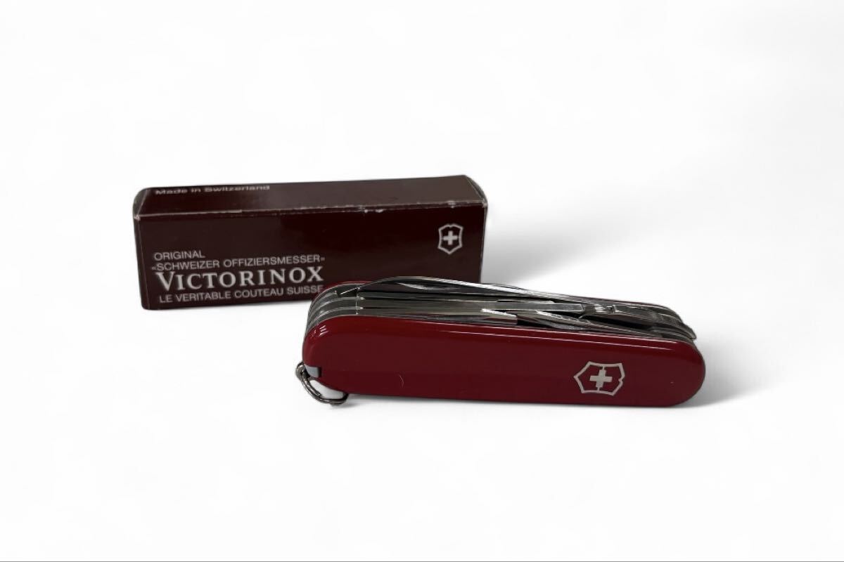 VICTORINOX / ビクトリノックス / スイスチャンプ / ナイフ多機能 / 万能 / ナイフ / マルチツール / レッド / 赤 / 箱付 / キャンプ拍卖