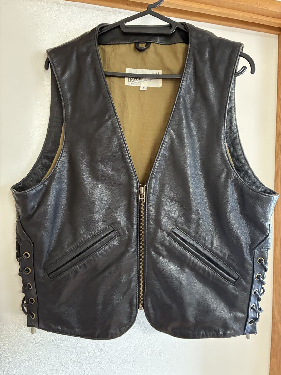 【ハロルズギア】ハロルドダニエル・レザーベスト【牛革】拍卖