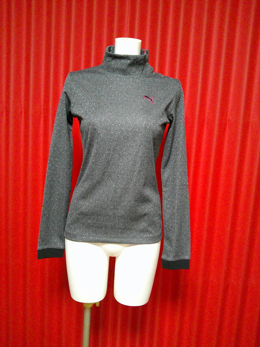 553 puma プーマ♪ トップス ハイネック 長袖カットソー M拍卖