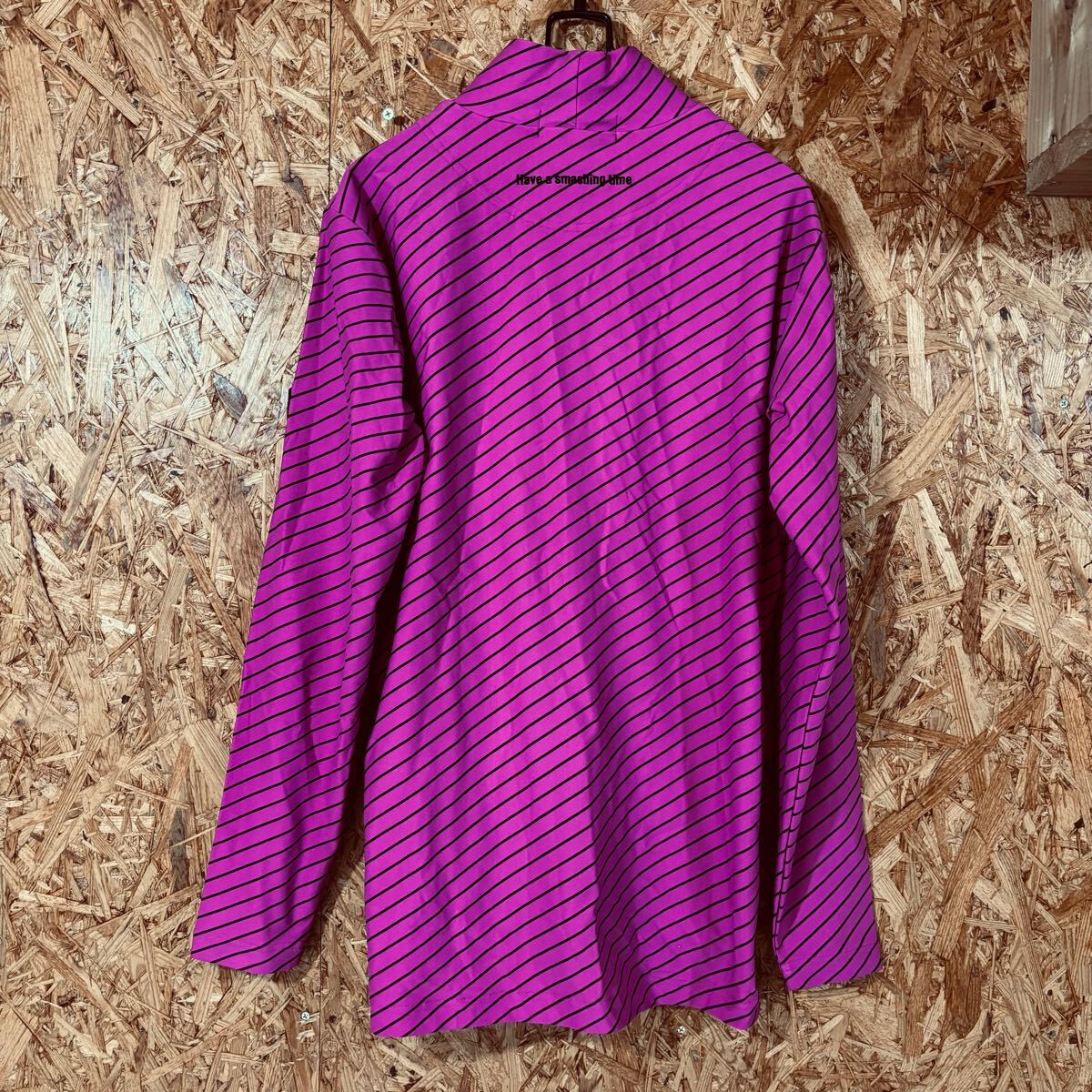 美品 le coq sportif ハイネック ピンク 長袖ハイネック ゴルフウエア レディース トップス ボーダー 秋冬 4896拍卖