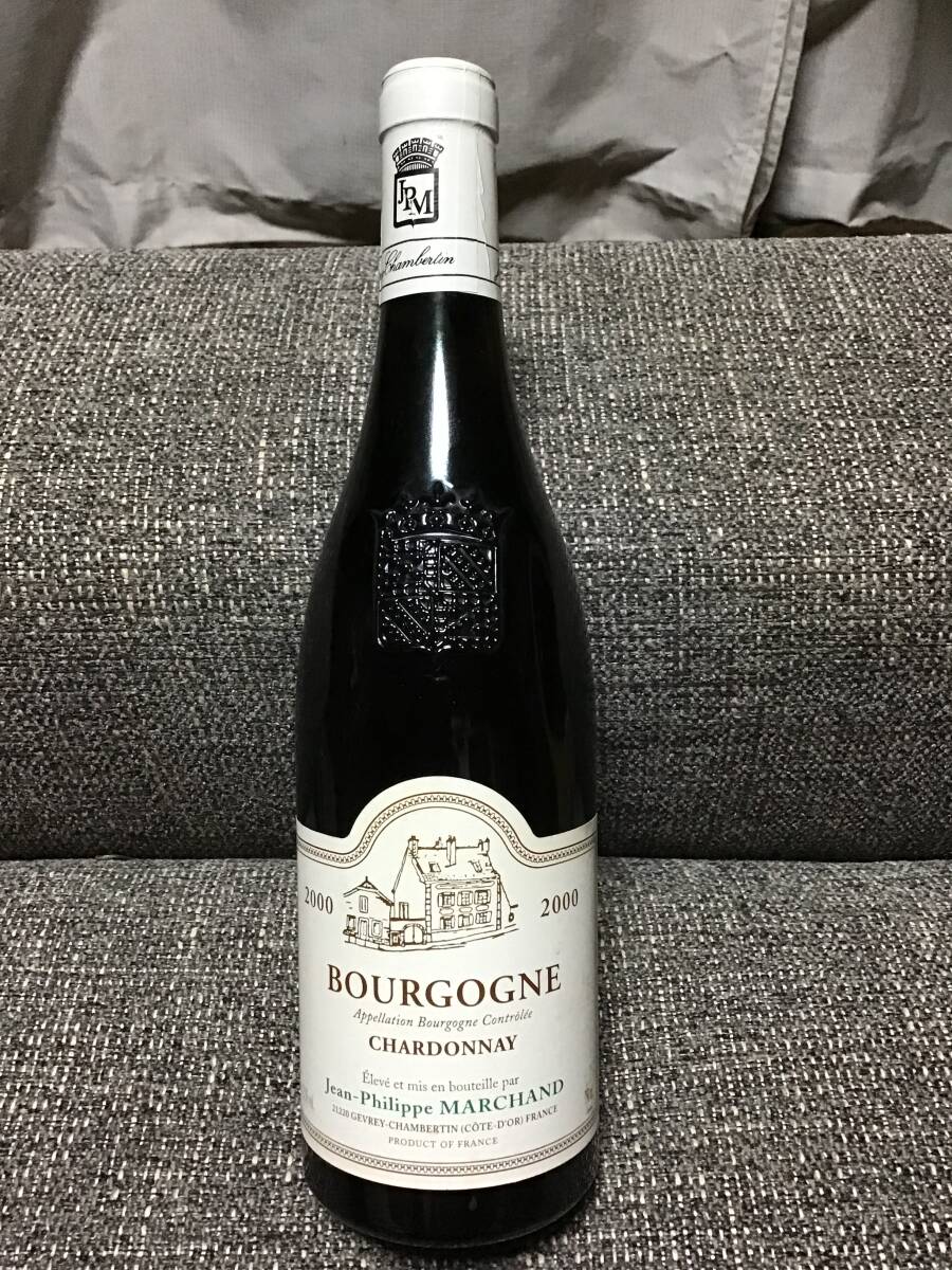 未開栓 bourgogne chardonnay jean philippe marchand 2000 ワイン ブルゴーニュ シャルドネ ジャン フィリップ マルシャン拍卖