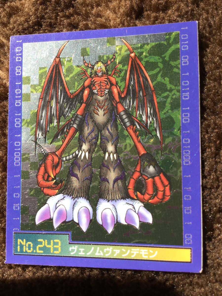 デジモンモンスター シールダス EX ヴェノムヴァンデモン デジモン デジタルモンスター No.243 カード DIGIMON BIOLOGY 2拍卖