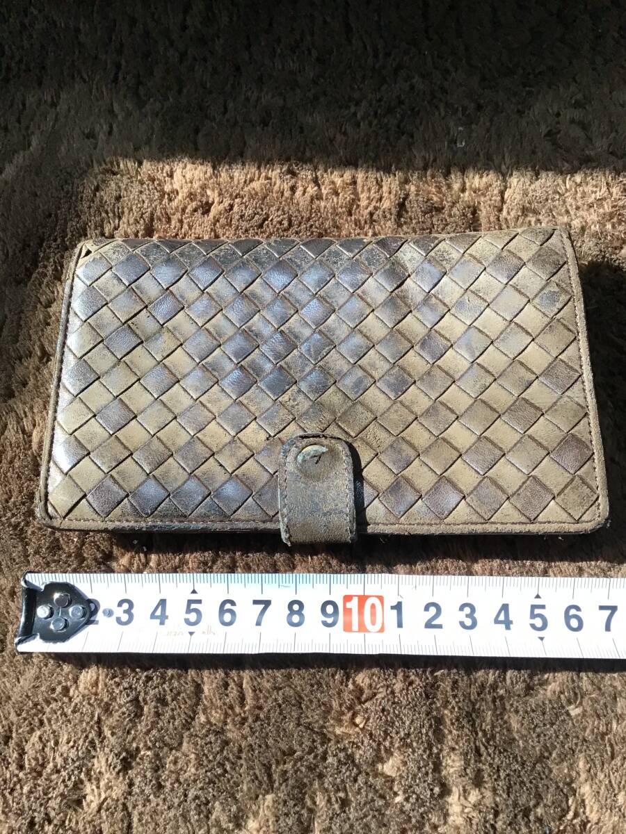 BOTTEGA VENETA ボッテガヴェネタ イントレチャート レザー 二つ折り 財布 ウォレット メンズ レディース BOTTEGA VENETA拍卖