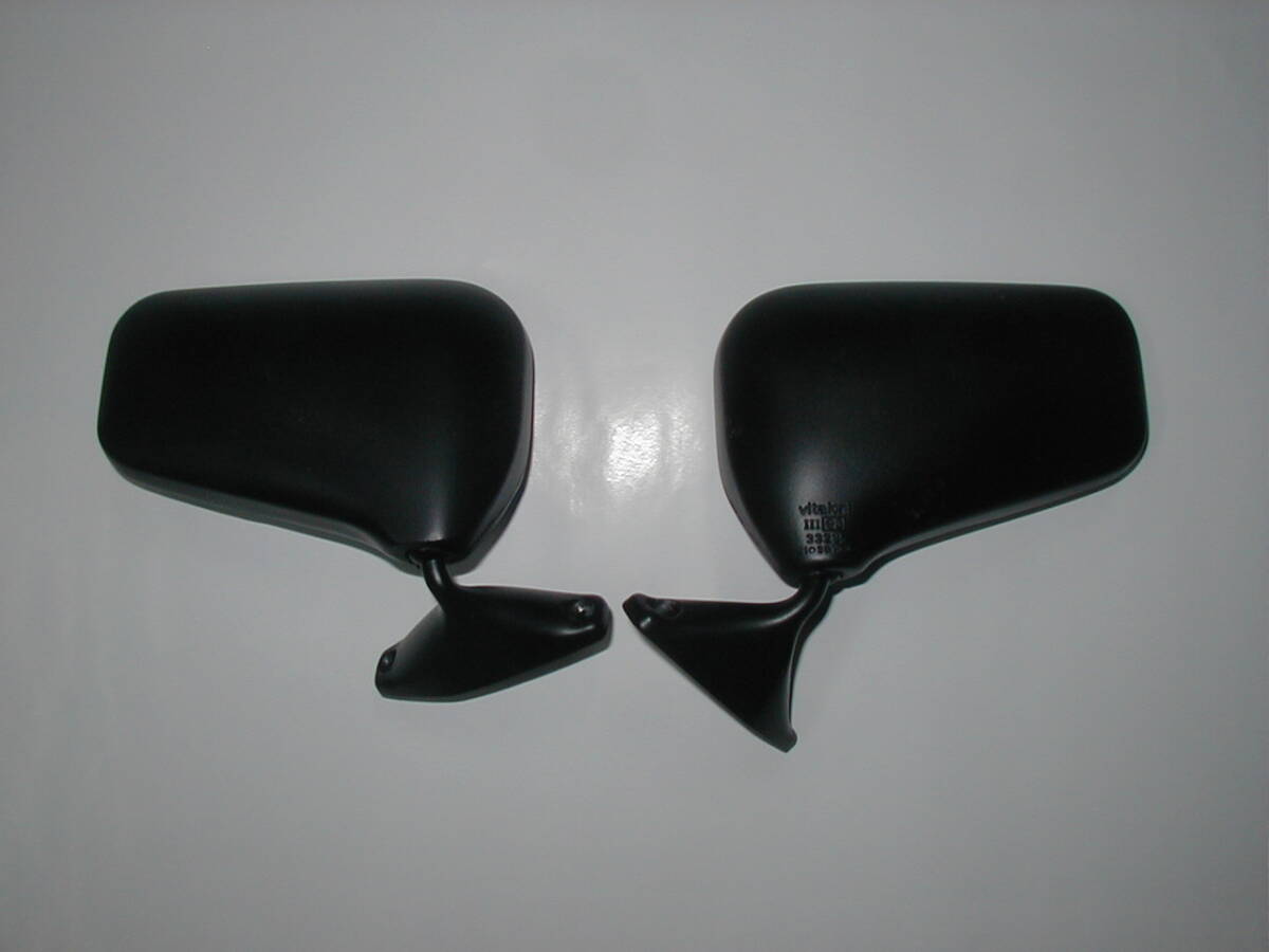 ■ビタローニ ブラックミラー ドアミラー左右■当時物ヴィタローニvitaloni Black mirrorロケットカウルカフェレーサーCBX400BEET貴重旧車拍卖