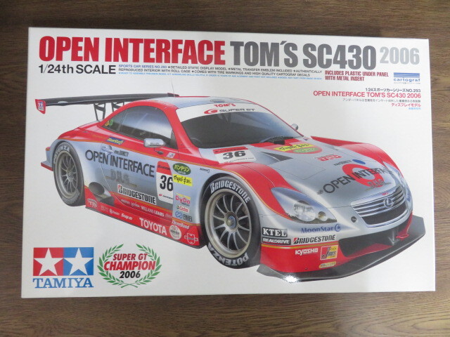 KU3432 TAMIYA 1/24スポーツカーシリーズ No.293 OPEN INTERFACE TOM'S SC430 2006 プラモデル拍卖