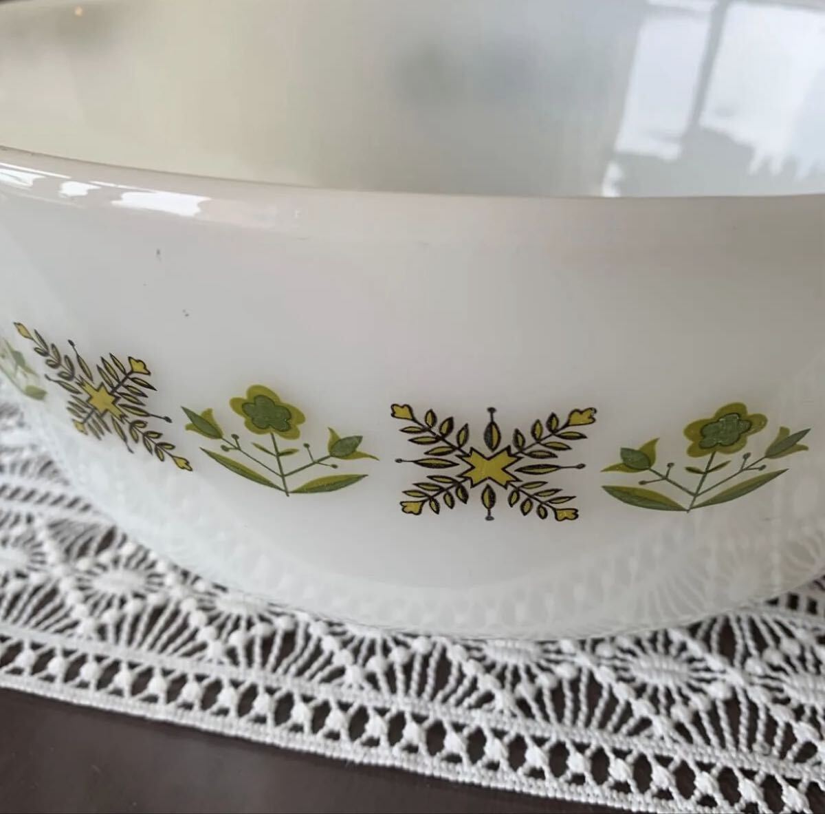 アンカーホッキング ファイヤーキング アメリカ製ミルクガラス キャセロール ビンテージ拍卖