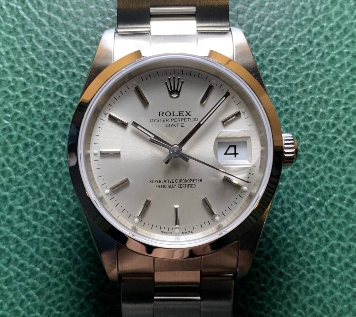 ROLEX  OYSTER PERPETUAL DATE  Ref:15200 Cal.3135 ロレックス オイスターパーペチュアルデイト シルバー文字盤拍卖