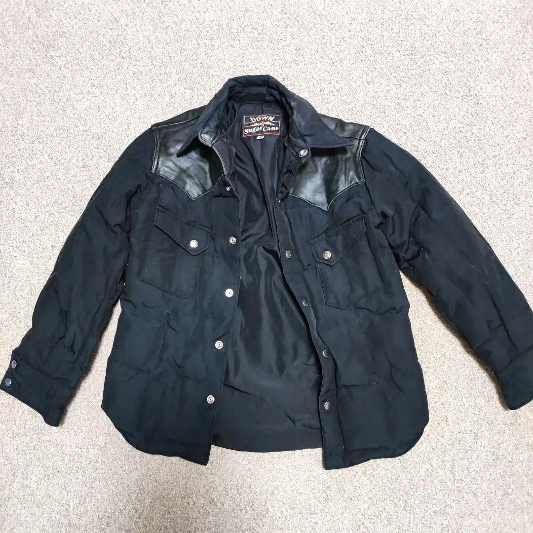 希少 SUGAR CANE グースダウンジャケット レザー切替 S 1085拍卖