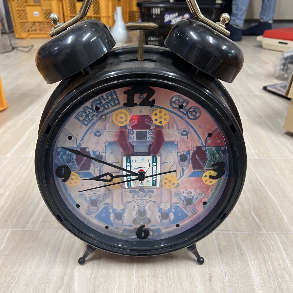 ガッケン GAKKEN パチンコクロック 動作品  目覚まし時計 置時計 レトロ アナログ インテリア  可動品 ★送料無料★ テレビ横拍卖