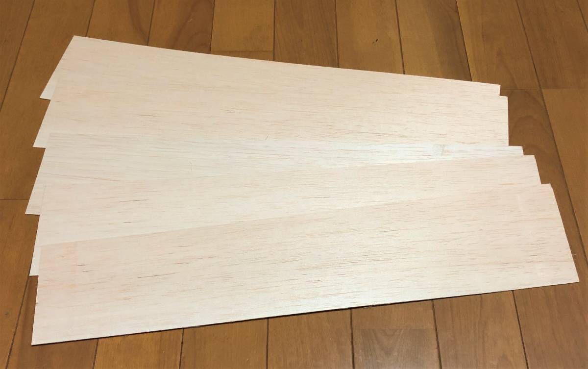 【中国製AAA+バルサシート】厚さ1.0mm×幅100mm×長さ500mm×5枚・・・残り21拍卖