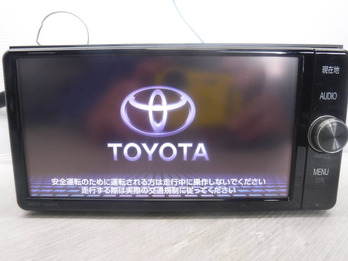 トヨタ純正 SDナビ NSZT-W66T CD/DVD/SD/Bluetooth/フルセグTV 中古拍卖