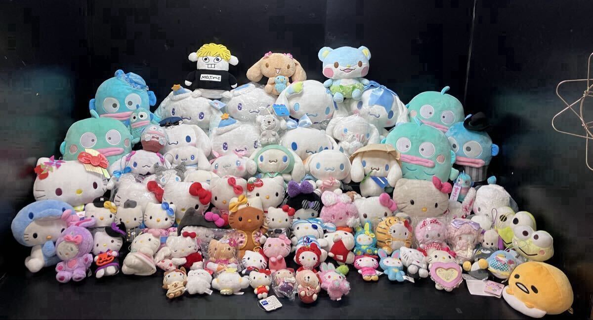 サンリオ/Sanrio/ぬいぐるみ/ストラップ/ハローキティ/シナモロール/ハンギョドン/シナネン/ポポネン/コラボ/その他/大量/おまとめ拍卖