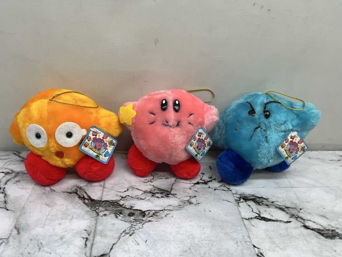 星のカービィ/kirby/夢の泉の物語/ぬいぐるみ/ふつうのカービィ/フリーズのカービィ/クラッシュのカービィ/1993年/タグ付き/セット拍卖