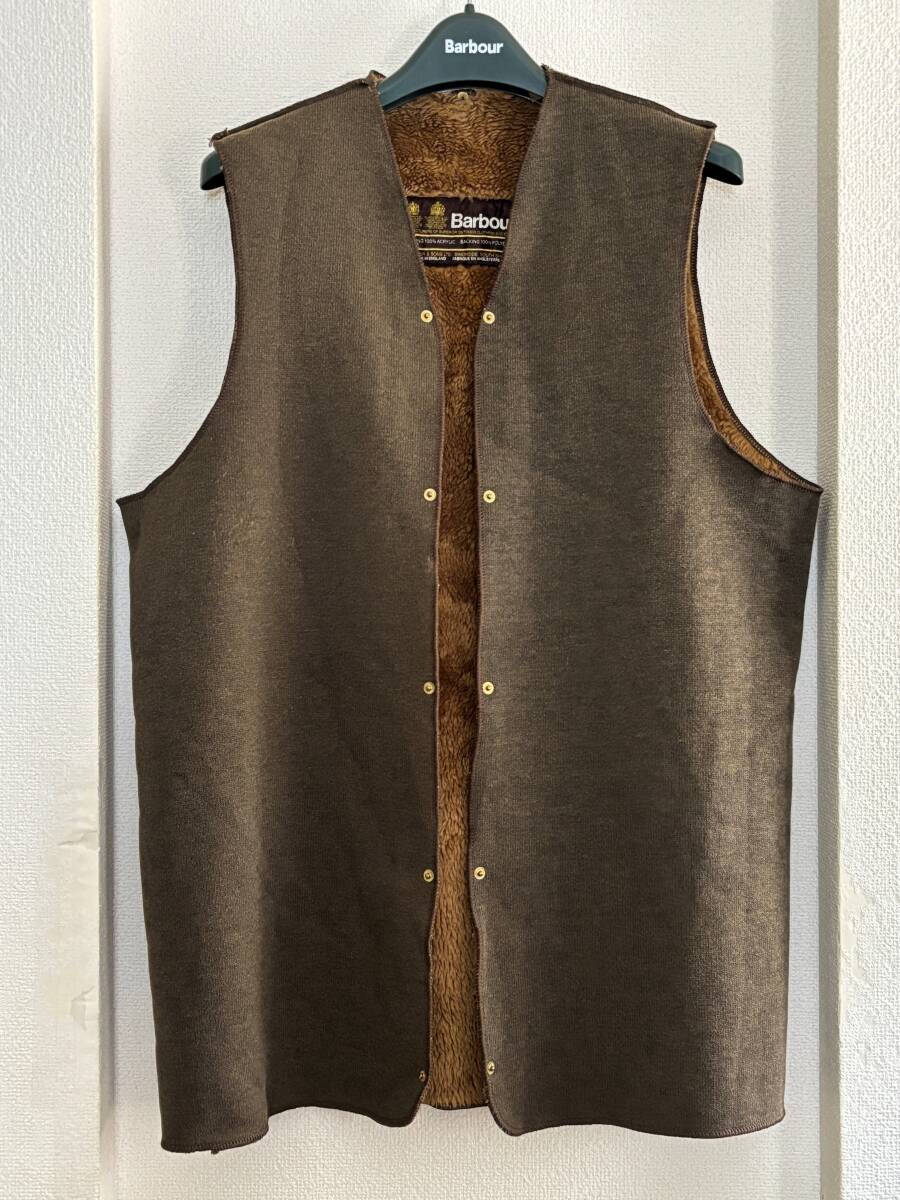良品 (1982-86年製) Barbour Warm Pile Lining A295 (C38サイズ) バブアー ビンテージ パイルインナー メンズM相当*英国製拍卖