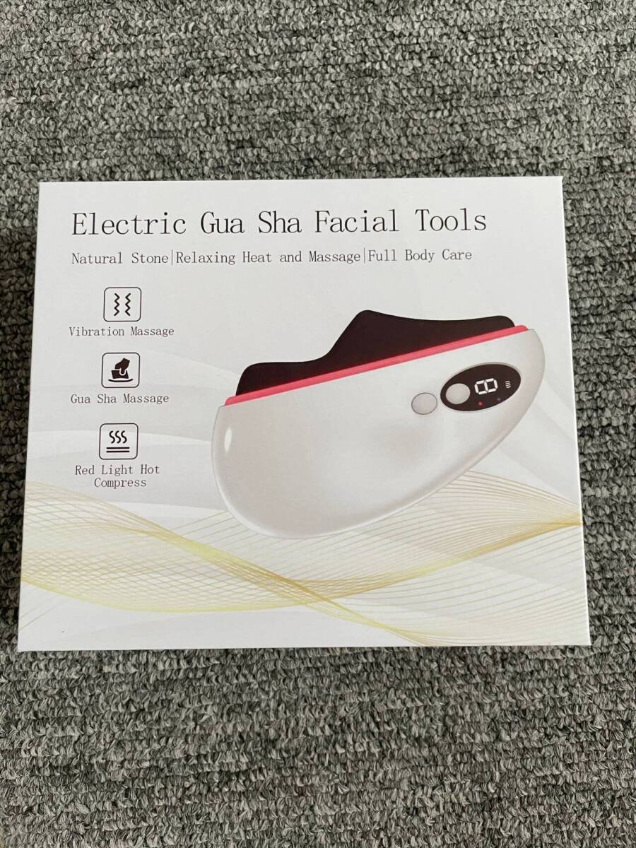 美顔器 かっさ 電動 カッサ 振動+温感+LED赤光 9段階温熱調整可能拍卖