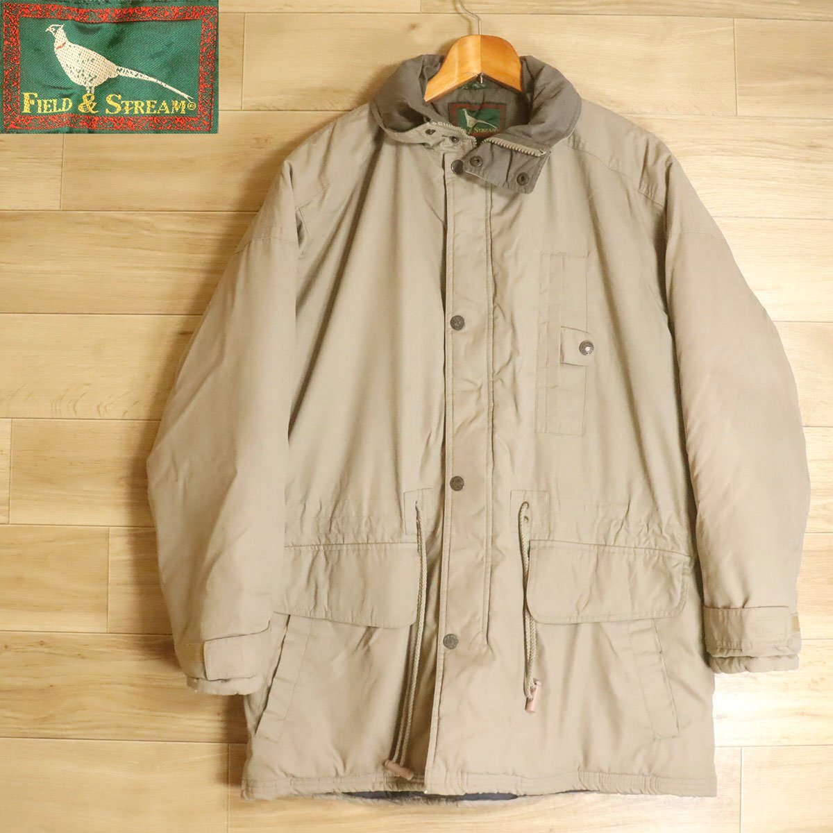 K10K/R6.20-3 90s~ FIELD & STREAM マウンテンジャケット ブルゾン ジップアップジャケット アウトドア ポリコットン L拍卖