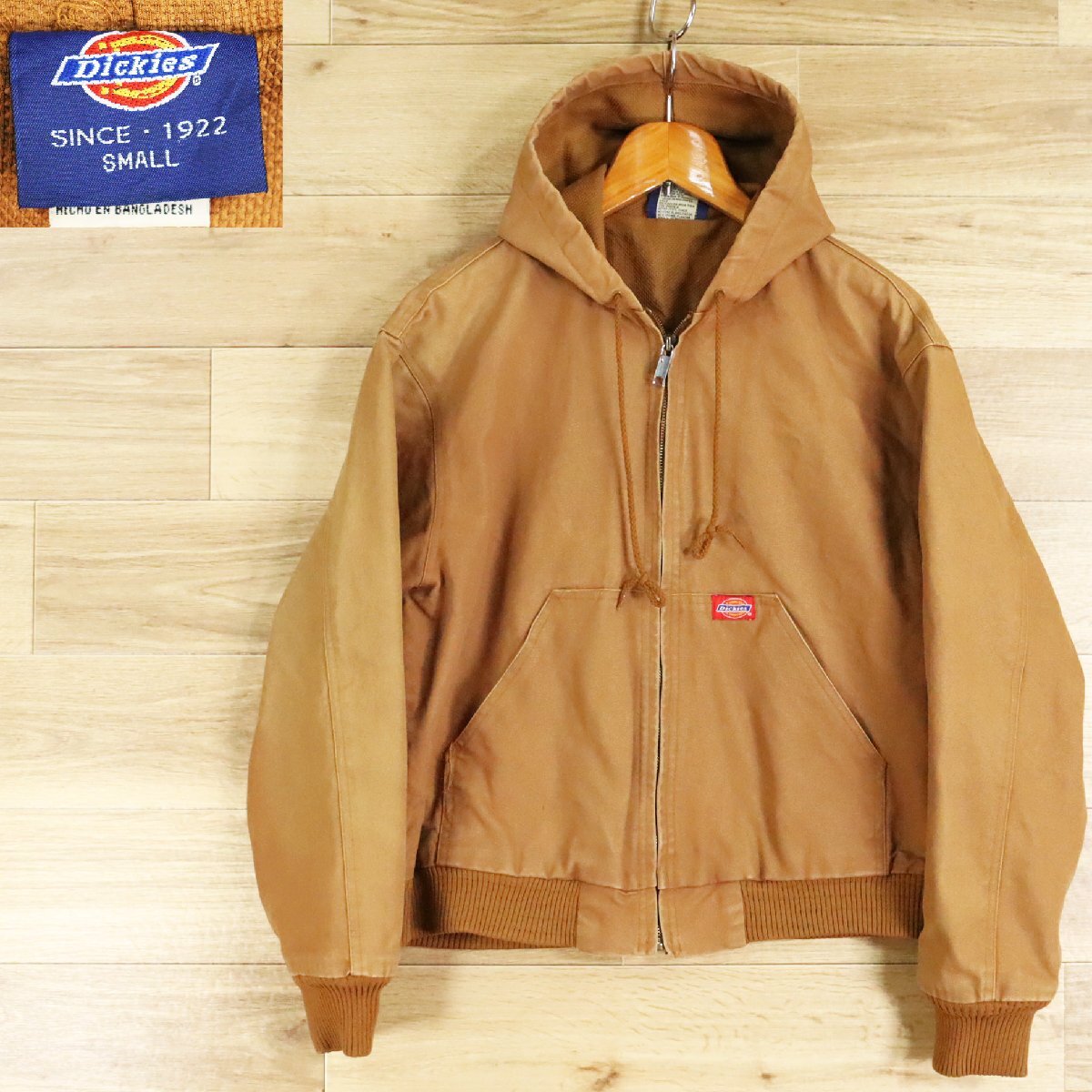 G7O/O3.28-5 アメリカ古着 Dickies ディッキーズ アクティブジャケット ダックパーカー ダックジャケット ブルゾン コットン S拍卖