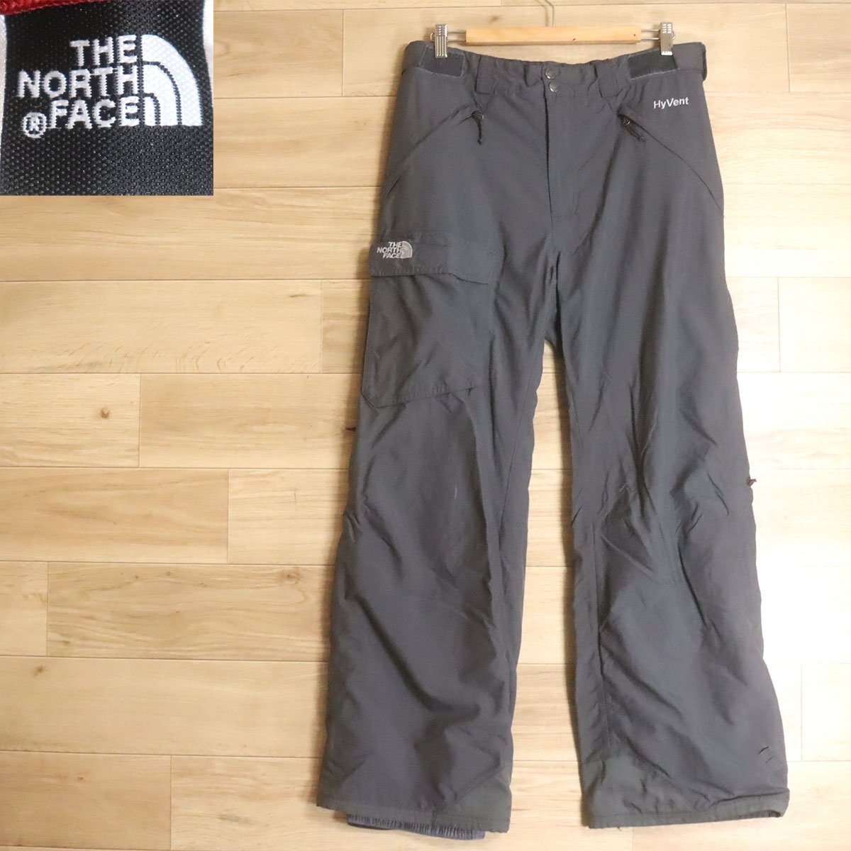 &2K/R6.20-2 THE NORTH FACE ノースフェイス HYVENT ハイベント ナイロンパンツ スキーパンツ アウトドア スノーボード M拍卖
