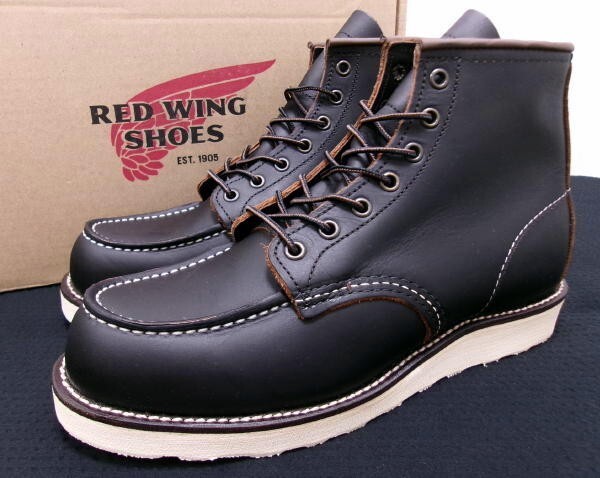 新品★RED WING レッドウィング★8849 6インチ クラシックモック ブーツ★USA9 27cm 875 ブラック拍卖