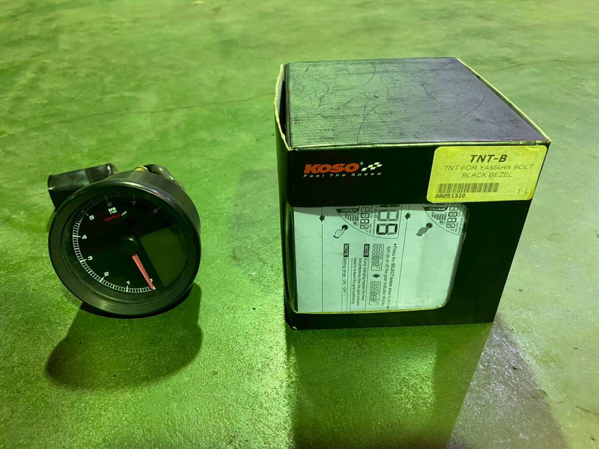 § ボルト950R BOLT950R YAMAHA ヤマハ KOSO TNT-B 多機能メーター マルチファンクション 送料無料! 群馬発(B31)拍卖
