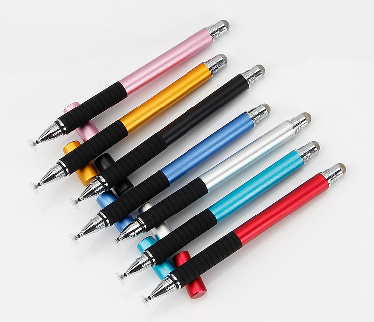 【2in1 タッチペン ゴールド 1本】書きやすい 快適 細い 極細 スマホ タブレット iPad iPhone Android アンドロイド 対応 スタイラスペン拍卖