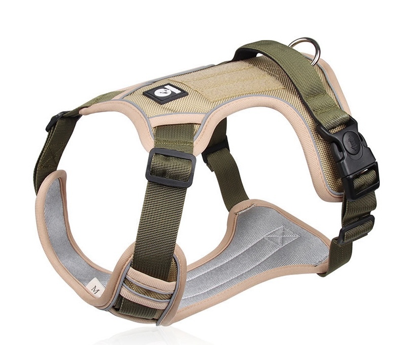 【犬 ハーネス ベージュ S】 おしゃれ 脱げない 簡単装着 小型犬 中型犬 大型犬 犬用 胴輪 首輪拍卖