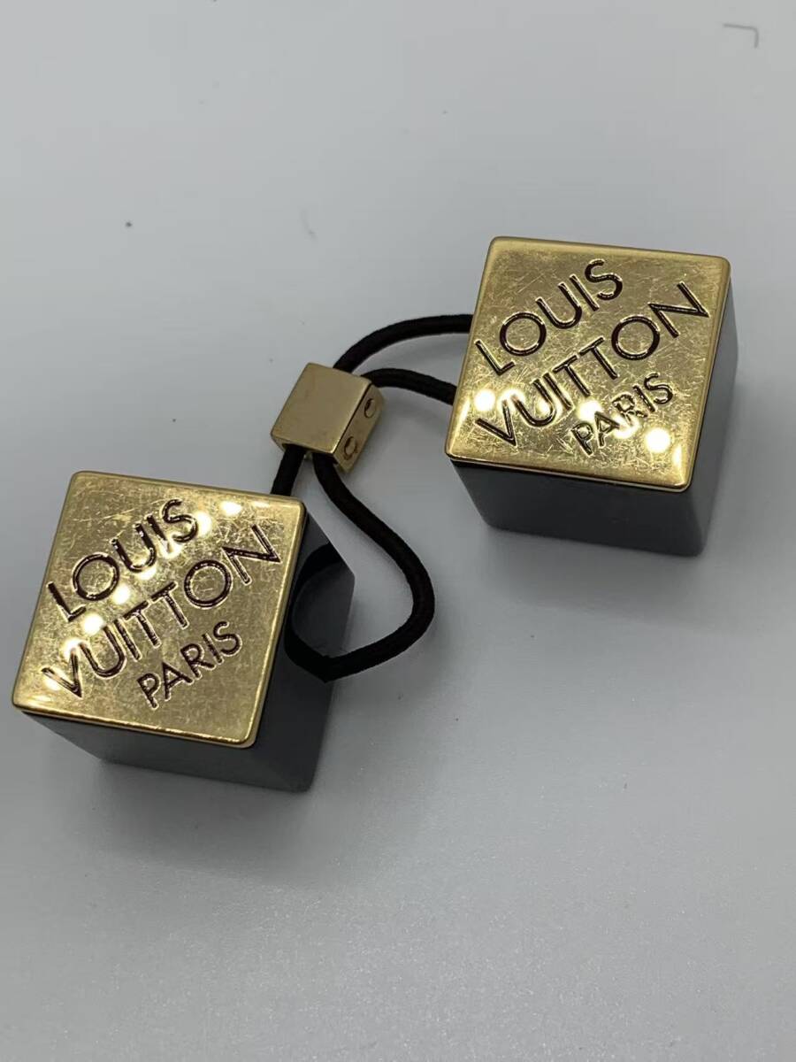中古 ルイ・ヴィトン ヘアキューブ ヘアゴム ヘアアクセサリー ゴールド拍卖