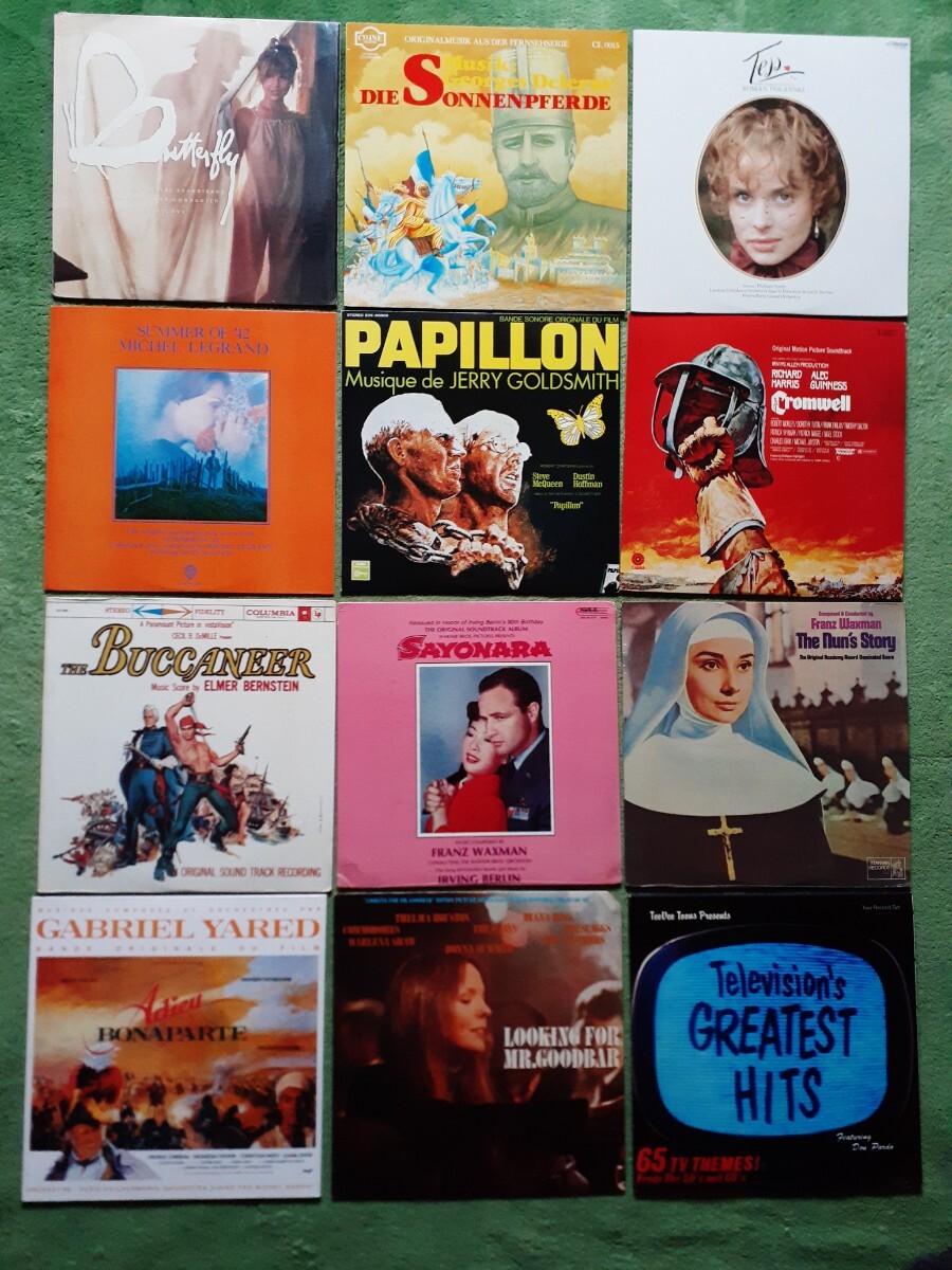 サントラLP 12種セット ★ モリコーネ、ドルリュー、サルド、ルグラン、ゴールドスミス、バーンスタイン、ワックスマン、ヤレド等 ★拍卖