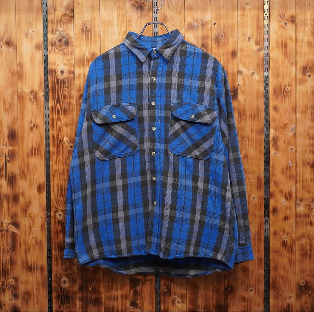 private property ヘビー ネルシャツ L位 /プライベートプロパティ 80s拍卖