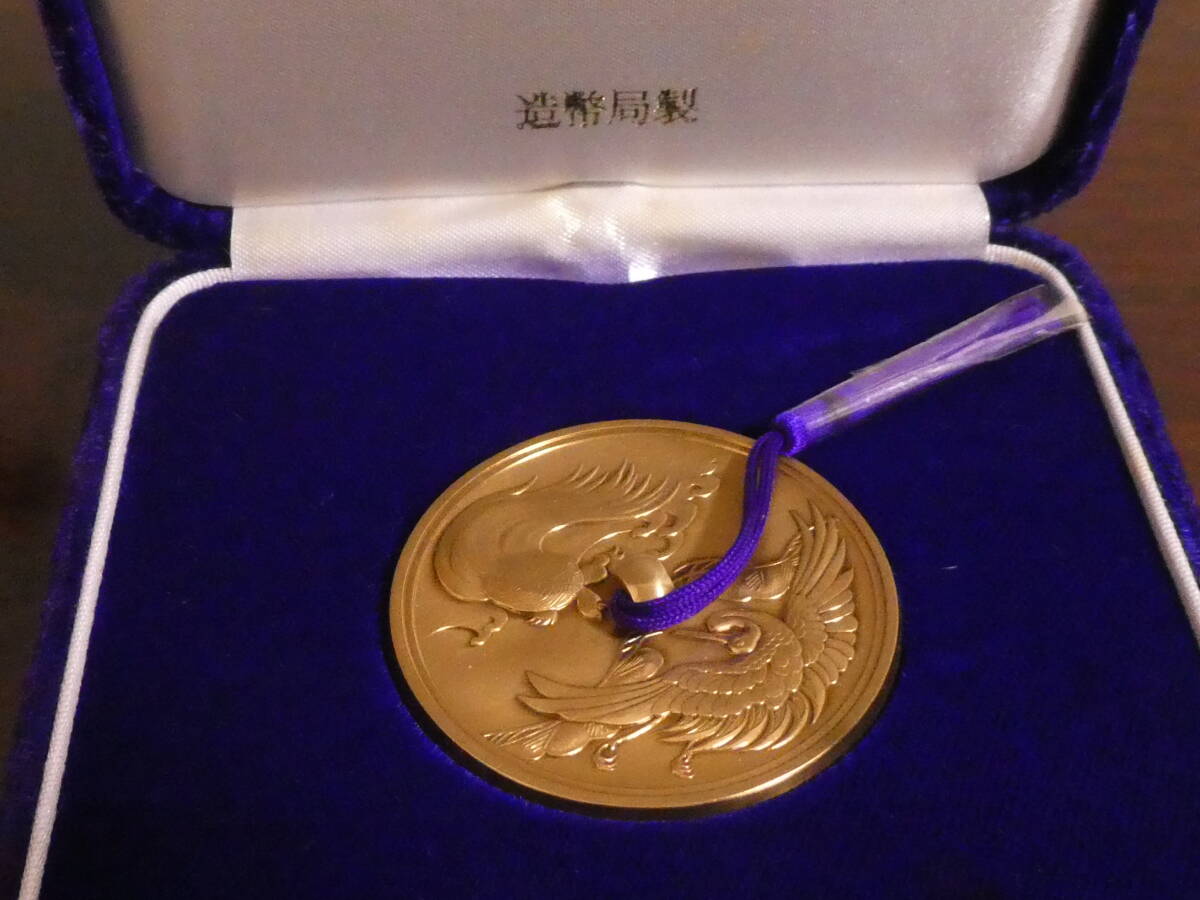 ◆⑭造幣局製 鶴亀古鏡型 文鎮 青銅製◆拍卖