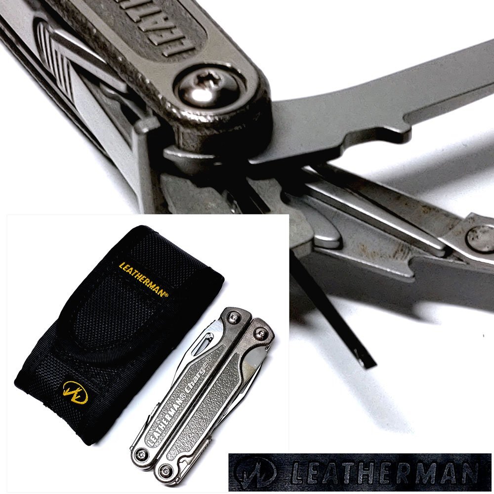 【侍】LEATHERMAN CHARGE レザーマン チャージ S30V マルチツールナイフ 取扱説明書 ピットキット付 ナイロンケース付 20=885拍卖