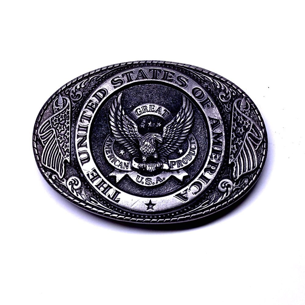 【侍】GREAT AMERICAN PRODUCTS グレードアメリカンプロダクト 1986 USA製 ヴィンテージ ウエスタンメタル バックル 20=487拍卖