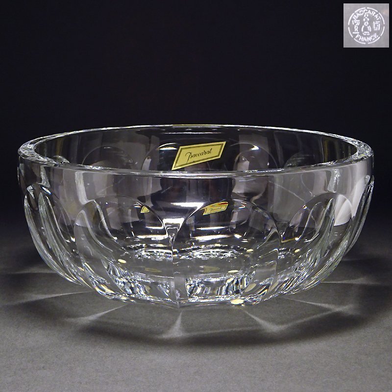 侍◆【Baccarat バカラ】クリスタルガラス ロングセラーシリーズ『Harcourt アルクール』ボウル 大鉢 重量2.8㎏ 状態良好!8拍卖