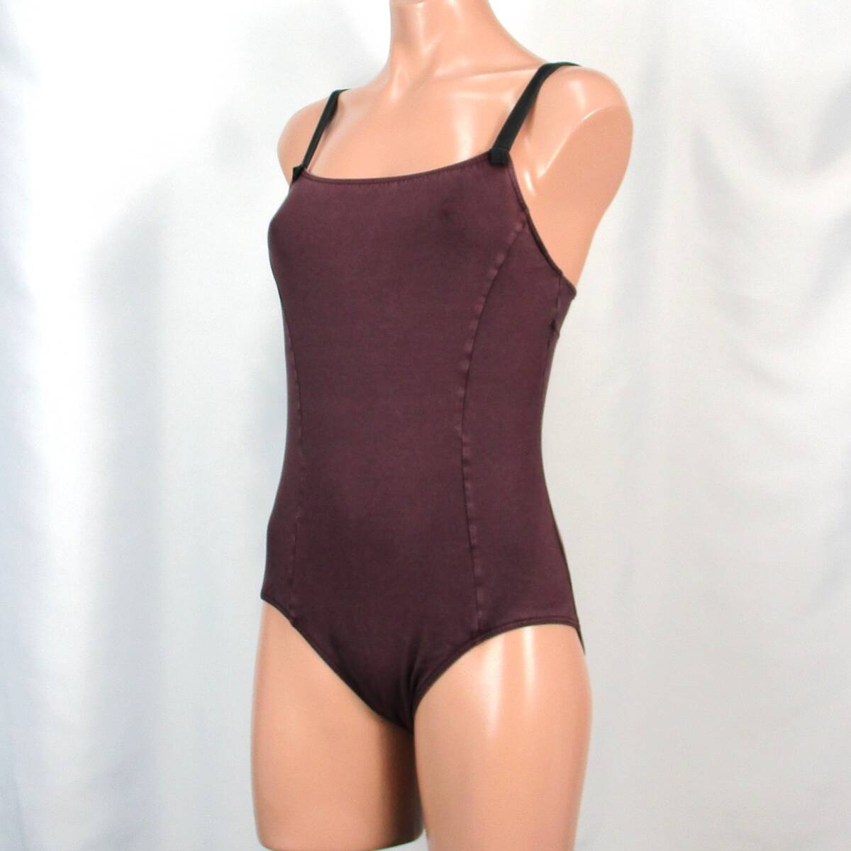 E9538★en croix Chacott レオタード バレエ レディースL 綿素材 衣装 日本製 器械体操 新体操 ダンス 競技 エアロビ拍卖