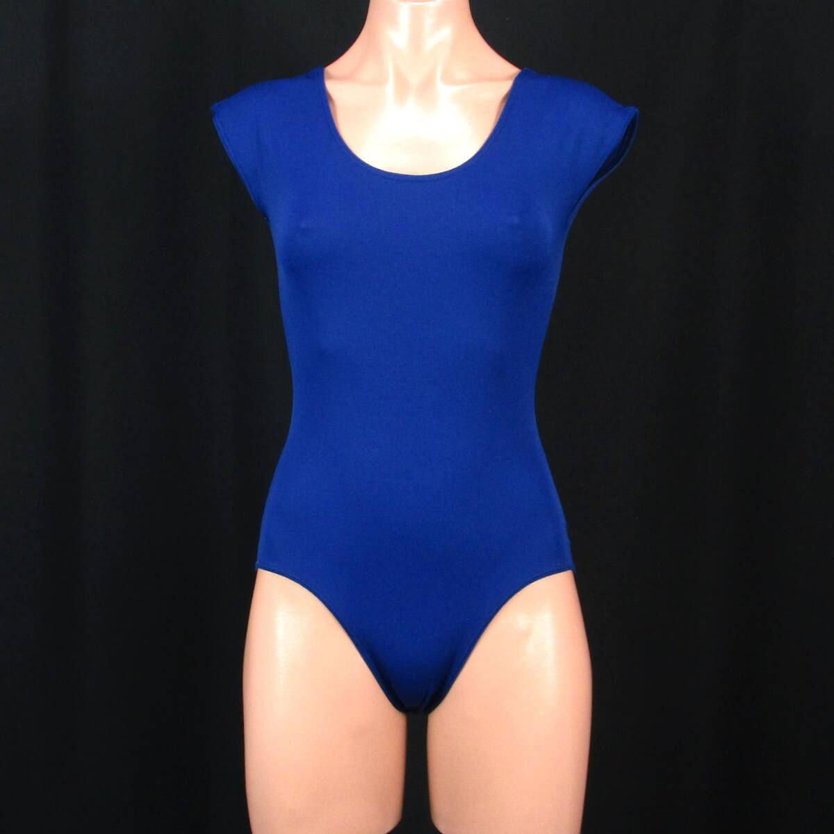E9573★ブルー レオタード バレエ 衣装 レディース 青 無地 シンプル ハイレグ 器械体操 新体操 ダンス 競技 エアロビ拍卖