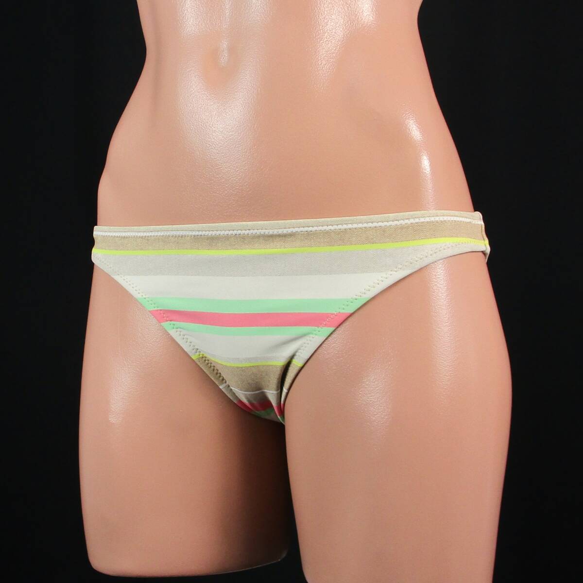 E9628★シュリーヌ ボーダー 水着 ボトム ビキニ パンツ レディース 9M カラフル かわいい スイムショーツ 水泳 プール ビーチ 海拍卖