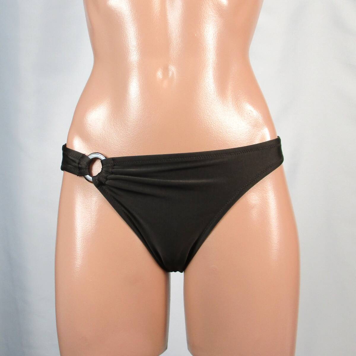 E9631★焦げ茶色 セクシー 水着 ボトム ビキニ パンツ レディース 9M 無地 シンプル ツルスベ スイムショーツ 水泳 プール ビーチ 海拍卖