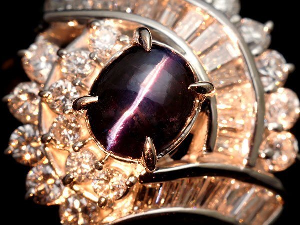 【ジュエリー極】超希少宝石 極上天然アレキサンドライトキャッツアイ1.30ct&ダイヤ1.081ct 高級Pt900リング Kitk807ivv【送料無料】拍卖